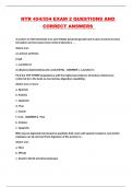 NTR 454&sol;554 EXAM 2 QUESTIONS AND CORRECT ANSWERS 