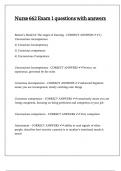 Nurse 662 Exam 1 questions with answers&period;