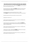 IFM CERTIFICATION TEST REVIEW QUESTIONS AND ANSWERS
