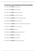 BPS 4102 FINAL EXAM ACRONYMS QUESTIONS AND ANSWERS