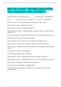 BCH 367 EXAMS BUNDLE PACK&vert;&vert; QUESTIONS AND ANSWERS 100&percnt; CORRECT&excl;&excl;