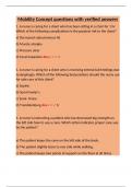 Mobility Concept questions with verified answers&period;