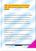 FMF LCE EXAM PACKAGE DEAL QUESTIONS AND VERIFIED DETAILED ANSWERS &vert; 100&percnt; GUARANTEED PASS &vert; ALREADY GRADED A&plus;