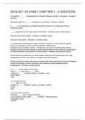 GEOLOGY 105 EXAM 1 CHAPTERS 1 &ndash; 4 QUESTIONS