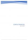 conflictanalyse Jaar 1 