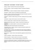 GEOLOGY 105 EXAM 1 STUDY GUIDE