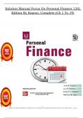 Focus on Personal Finance &ndash; 12th Edition by Kapoor &vert; Complete Solution Manual &lpar;Chapters 1&ndash;19&rpar;