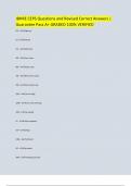 IBHRE CEPS Questions and Revised Correct Answers &vert; Guarantee Pass A&plus; GRADED 100&percnt; VERIFIED