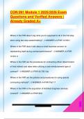 CON 091 Module 1 2025&sol;2026 Exam  Questions and Verified Answers &vert;  Already Graded A&plus;