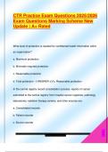 CTR Practice Exam Questions 2025&sol;2026  Exam Questions Marking Scheme New  Update &vert; A&plus; Rated 