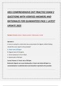 HESI COMPREHENSIVE EXIT PRACTICE EXAM 2  QUESTIONS WITH VERIFIED ANSWERS AND  RATIONALES FOR GUARANTEED PASS &vert; LATEST  UPDATE 2025