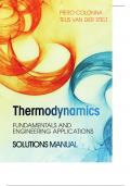 Solutions Manual - Thermodynamics Fundamentals and Engineering Applications 1st edition Reynolds&comma; Colonna all chapter Included