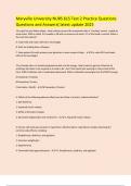 Maryville University NURS 615 Test 2 Practice Questions Questions and Answers&lpar; latest update 2025