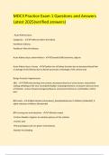 MDC3 Practice Exam 1 Questions and Answers Latest 2025&lpar;verified answers&rpar;