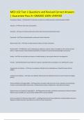 MED 102 Test 1 Questions and Revised Correct Answers &vert; Guarantee Pass A&plus; GRADED 100&percnt; VERIFIED