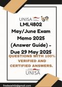 LML4802 May&sol;June Exam Memo 2025 &lpar;Answer Guide&rpar; - Due 29 May 2025