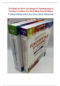 Test Bank for Davis Advantage for Fundamentals of Nursing &lpar;2-Volume Set&rpar;&comma; 4th Edition by Wilkinson&comma; Treas&comma; Barnett&comma; and Smith &vert;All Chapters Covered&vert;