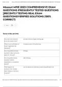 Missouri MPJE 2025 COMPREHENSIVE EXAM QUESTIONS &vert;FREQUENTLY TESTED QUESTIONS &rsqb;&vert;RECENTLY TESTING REAL EXAM QUESTIONS&vert;VERIFIED SOLUTIONS &lpar;100&percnt; CORRECT&rpar;