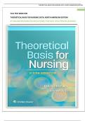 FULL TEST BANK FOR THEORETICAL BASIS FOR NURSING SIXTH&comma; NORTH AMERICAN EDITION BY MELANIE MCEWEN PHD RN &lpar;AUTHOR&rpar;&comma; EVELYN M&period; WILLS PHD RN &lpar;AUTHOR&rpar;
