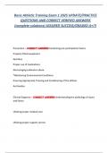 Basic Athletic Training Exam 1 2025 UPDATE&sol;PRACTICE  QUESTIONS AND CORRECT VERIFIED ANSWERS  &lpar;complete solutions&rpar; ASSURED SUCCESS&sol;GRADED A&plus;&excl;&excl;&excl;
