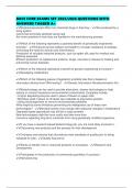 BACE CORE EXAMS SET 2025&sol;2026 QUESTIONS WITH ANSWERS TAGGED A&plus;