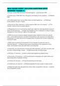 BACE EXAMS SCRIPT 2025&sol;2026 QUESTIONS WITH ANSWERS TAGGED A&plus;