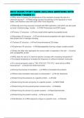 BACE EXAMS STUDY GUIDE 2025&sol;2026 QUESTIONS WITH ANSWERS TAGGED A&plus;