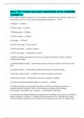 BACE TEST PAPER 2025&sol;2026 QUESTIONS WITH ANSWERS TAGGED A&plus;