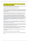 CAIA LEVEL 1 ACTUAL EXAM SET 2025&sol;2026 QUESTIONS WITH ANSWERS TAGGED A&plus;