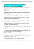 CAREGIVER COMPREHENSIVE EXAM 2025&sol;2026 QUESTIONS WITH ANSWERS TAGGED A&plus;