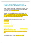 COMSAE LEVEL 2 111 QUESTIONS AND ANSWERS LATEST 2025-2026 EXAM UPDATE