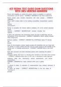 ATP RESNA Test Guide Exam Questions with 100&percnt; Verified Answers 