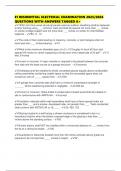 E1 RESIDENTIAL ELECTRICAL EXAMINATION 2025&sol;2026 QUESTIONS WITH ANSWERS TAGGED A&plus;