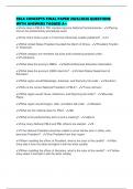 FBLA CONCEPTS FINAL PAPER 2025&sol;2026 QUESTIONS WITH ANSWERS TAGGED A&plus;