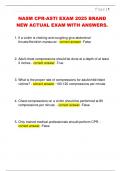 NASM CPR-ASTI EXAM 2025 BRAND  NEW ACTUAL EXAM WITH ANSWERS&period;