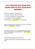 NYU LANGONE EKG EXAM 2025  BRAND NEW ACTUAL EXAM WITH  ANSWERS&period;