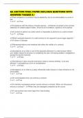 GA AUCTION FINAL PAPER 2025&sol;2026 QUESTIONS WITH ANSWERS TAGGED A&plus;