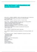 SPAA 344 Exam 1 with Questions and Correct Answers 2025&period;