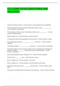 CALAOMS EXAM QUESTIONS AND ANSWERS