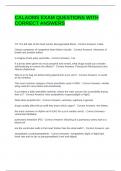 CALAOMS EXAM QUESTIONS WITH CORRECT ANSWERS