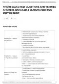 NHS 111 Exam 2 TEST QUESTIONS AND VERIFIED ANSWERS &lpar;DETAILED & ELABORATED&rpar; 100&percnt; SOLVED 2025&excl;&excl;