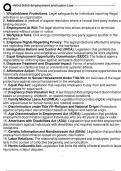  WGU D352 Employment and Labor Law  EXAM-LATEST UPDATE 2025 &vert; ALREADY GRADED A&plus;