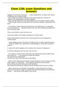 Chem 120L exam Questions and Answers