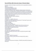 Nurs 620 Maryville University Exam 1 Practice Quizes