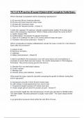 NCLEX Practice Exam 1 Quiz with Complete Solutions&period;