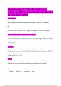 Straighterline CHEM101 Final Exam&vert; Answered 100&percnt; Correctly&vert; Already Graded Passed&vert; Latest 2025