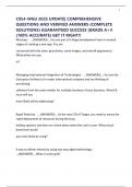 C954-WGU 2025 UPDATE&vert; COMPREHENSIVE QUESTIONS AND VERIFIED ANSWERS &lpar;COMPLETE SOLUTIONS&rpar; GUARANTEED SUCCESS &vert;GRADE A&plus;&excl;&excl; &lpar;100&percnt; ACCURATE&rpar; GET IT RIGHT&excl;&excl;