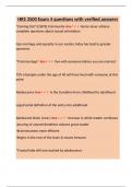 HRS 3500 Exam 4 questions with verified answers&period;