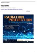 TEST BANK FOR Radiation Protection in Medical Radiography 9th Edition by Mary Alice Statkiewicz Sherer&comma; Paula J&period; Visconti&comma; E&period; Russell Ritenour & Kelli Welch Haynes &comma; ISBN&colon; 9780323825030 Chapters 1-14 &vert;All Chapters Verified&vert; Guide A&plus;