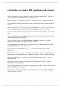 cna final exam review 100 questions and answers